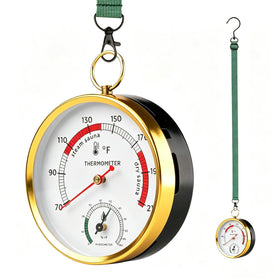 Andelov sauna thermometer with lanyard mount for easy hanging and quick readings.