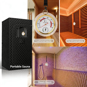Andelov thermometer-hygrometer combo helps monitor conditions for comfortable sessions.