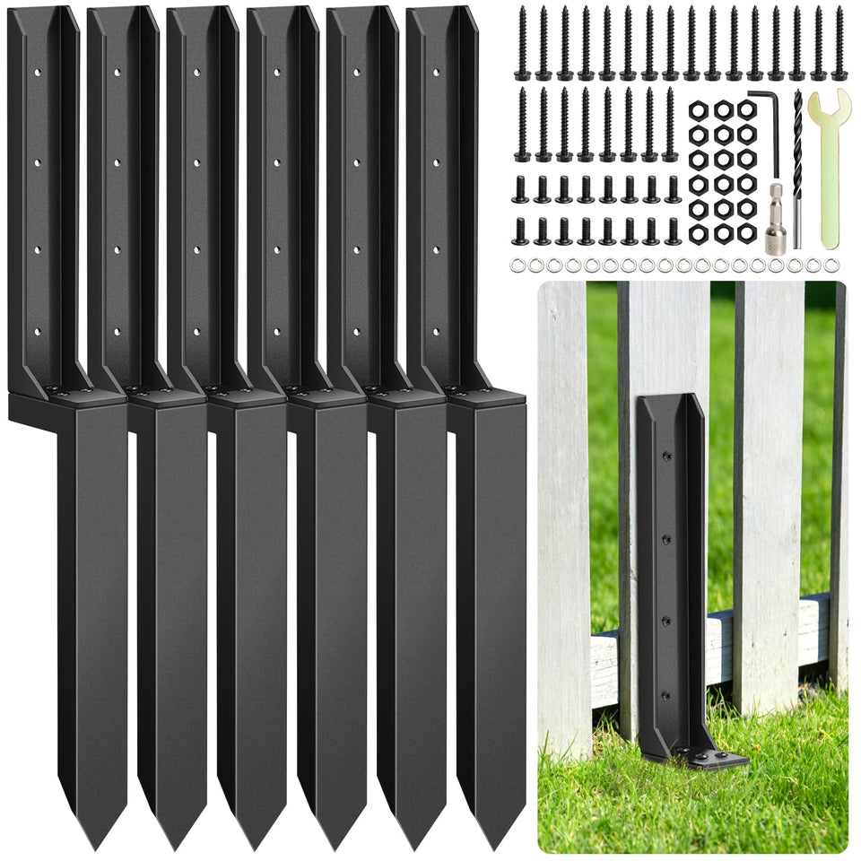 ANDENLEY fence-post repair stakes kit assembly enhances quick stability on windy days