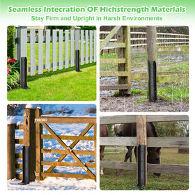 ANDENLEY weather-ready anchors help keep posts straight in all seasons.