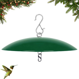andergi 13-inch dome cover on feeder protects seeds from rain