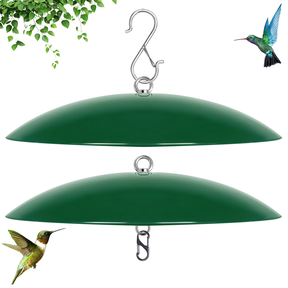 andergi 13-inch dome cover shields the feeder from rain and debris.