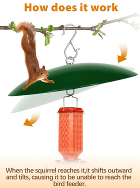andergi bird feeder baffle provides durable protection