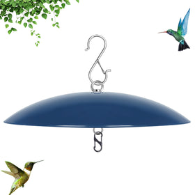 andergi bird feeder dome guard blue shields seeds from rain for consistent feeding