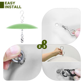 andergi bird feeder pole baffle installs easily on any outdoor setup