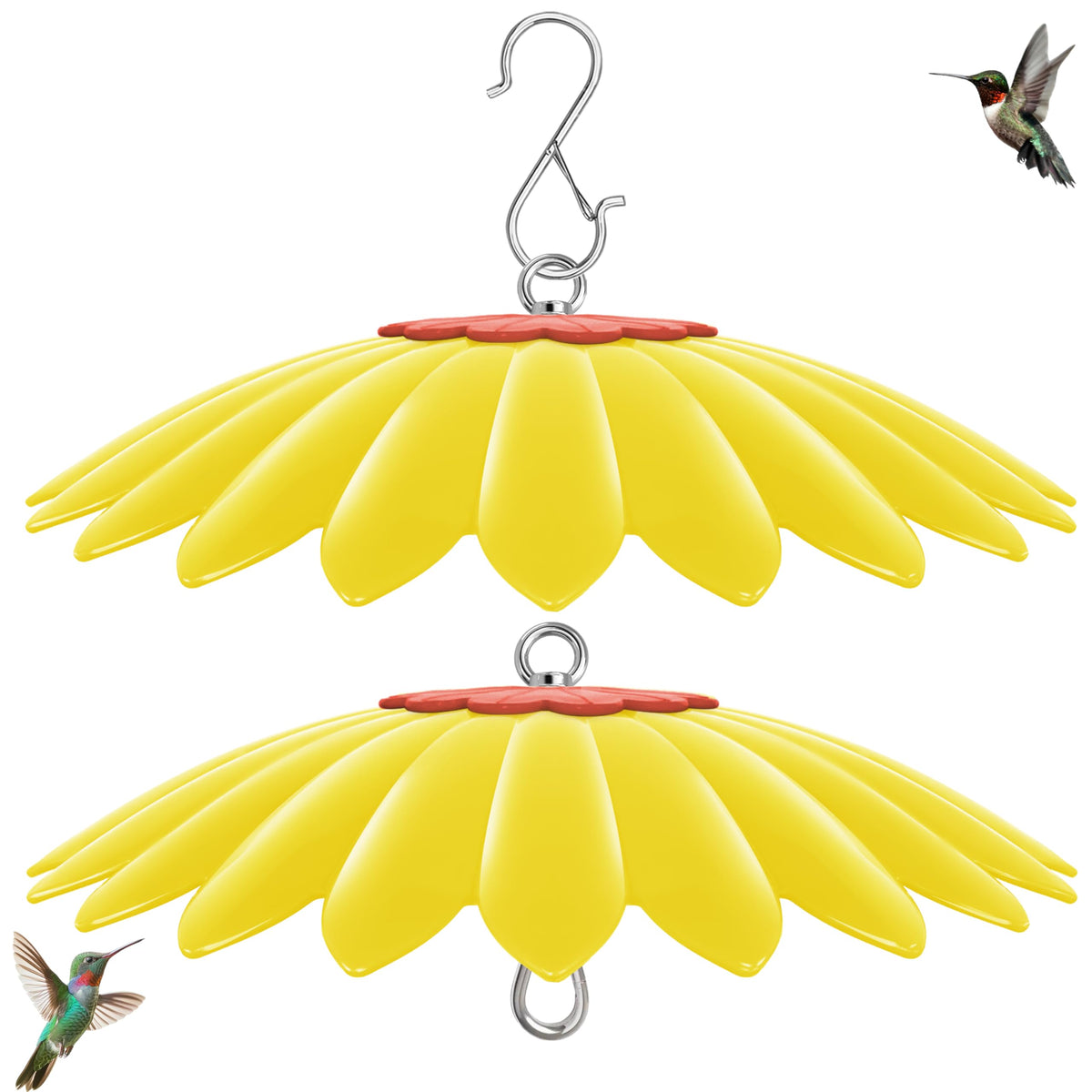 andergi bird feeder rain guard shields nectar from sun and rain.