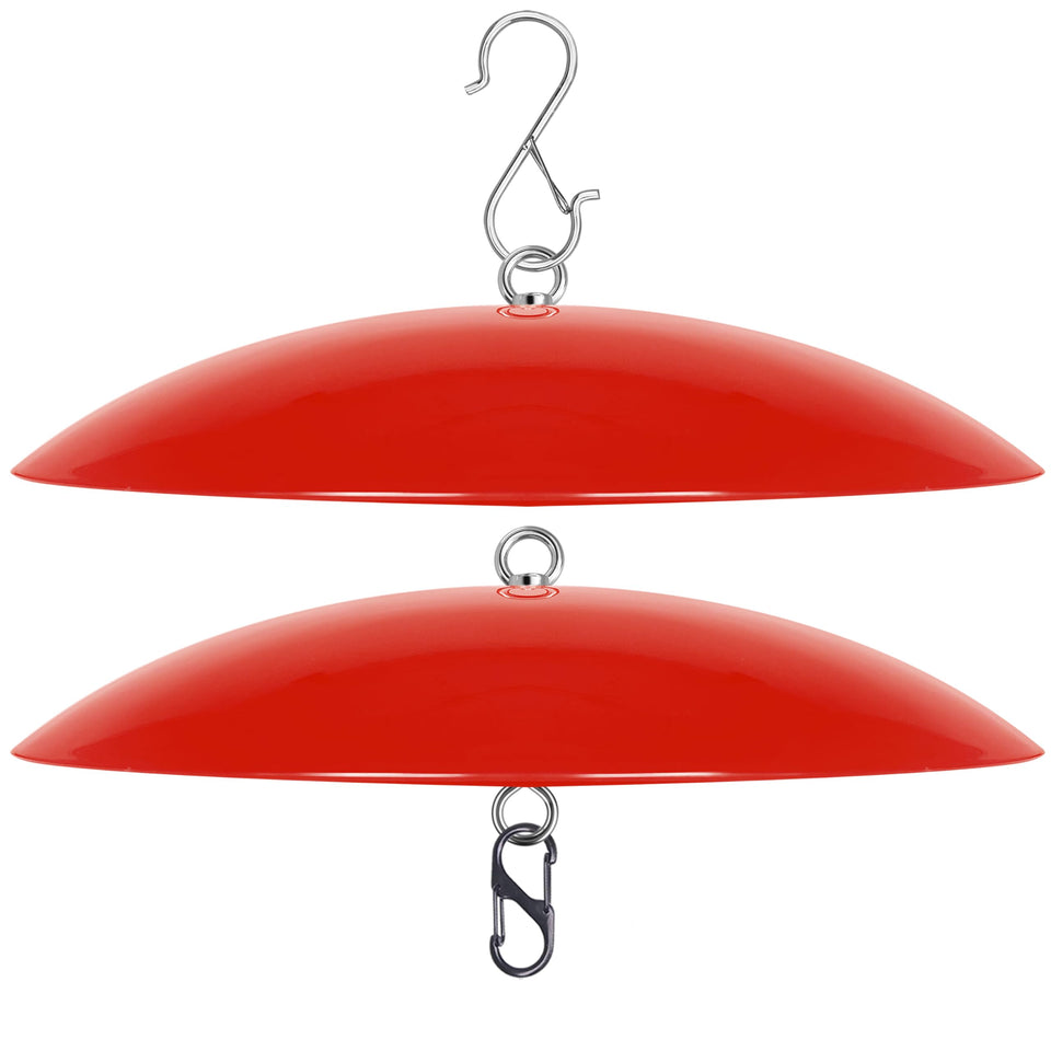Andergi 13-inch hummingbird feeder dome guard protects feed from rain