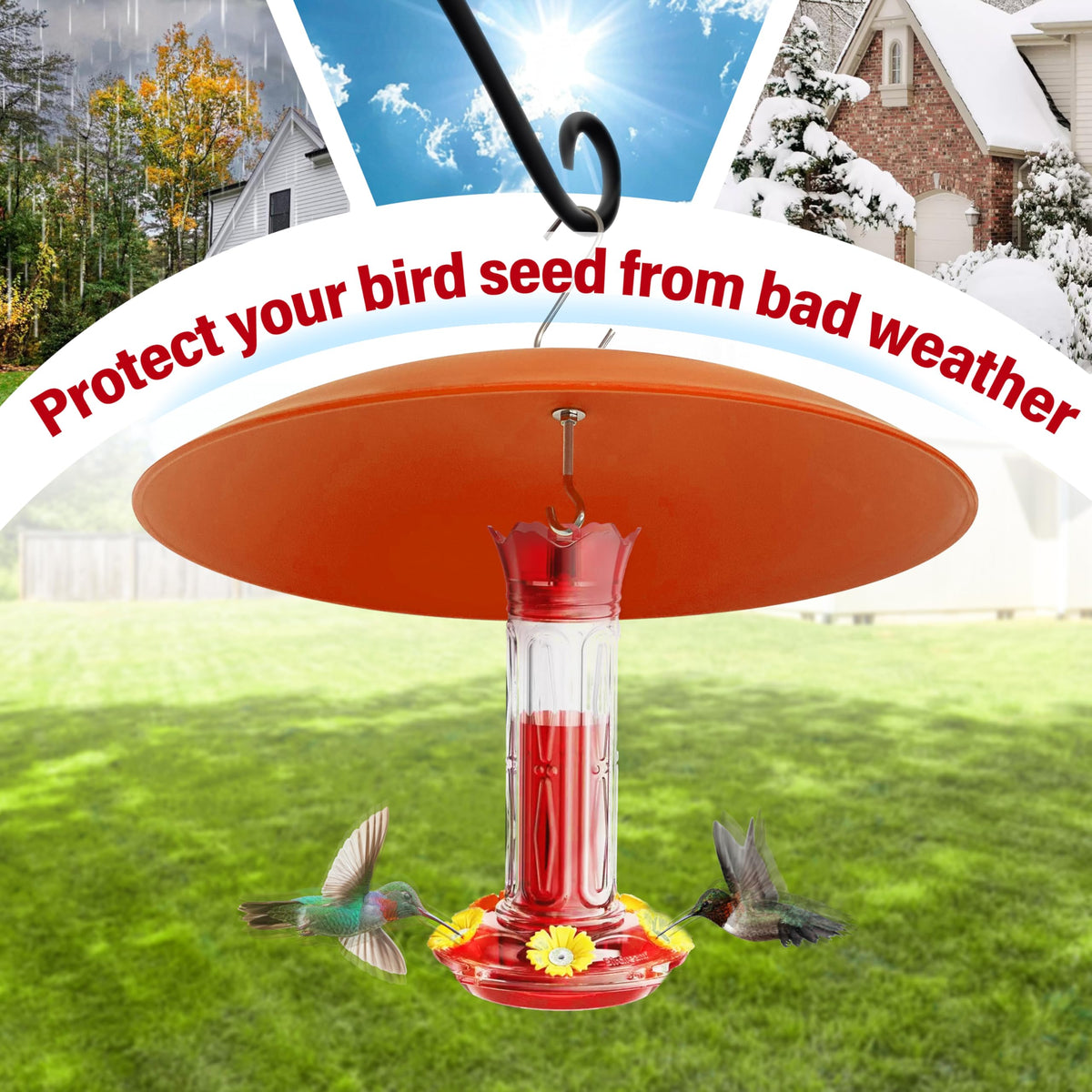 Andergi durable outdoor dome cover protects food while enhancing yard style