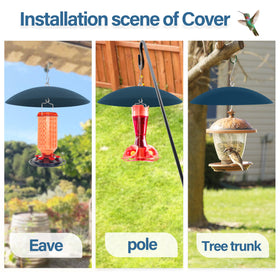 andergi blue dome adds outdoor style while supporting safe bird feeding