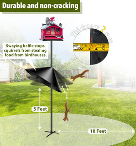 Andergi PP plastic construction resists weather and chewing for outdoor use.