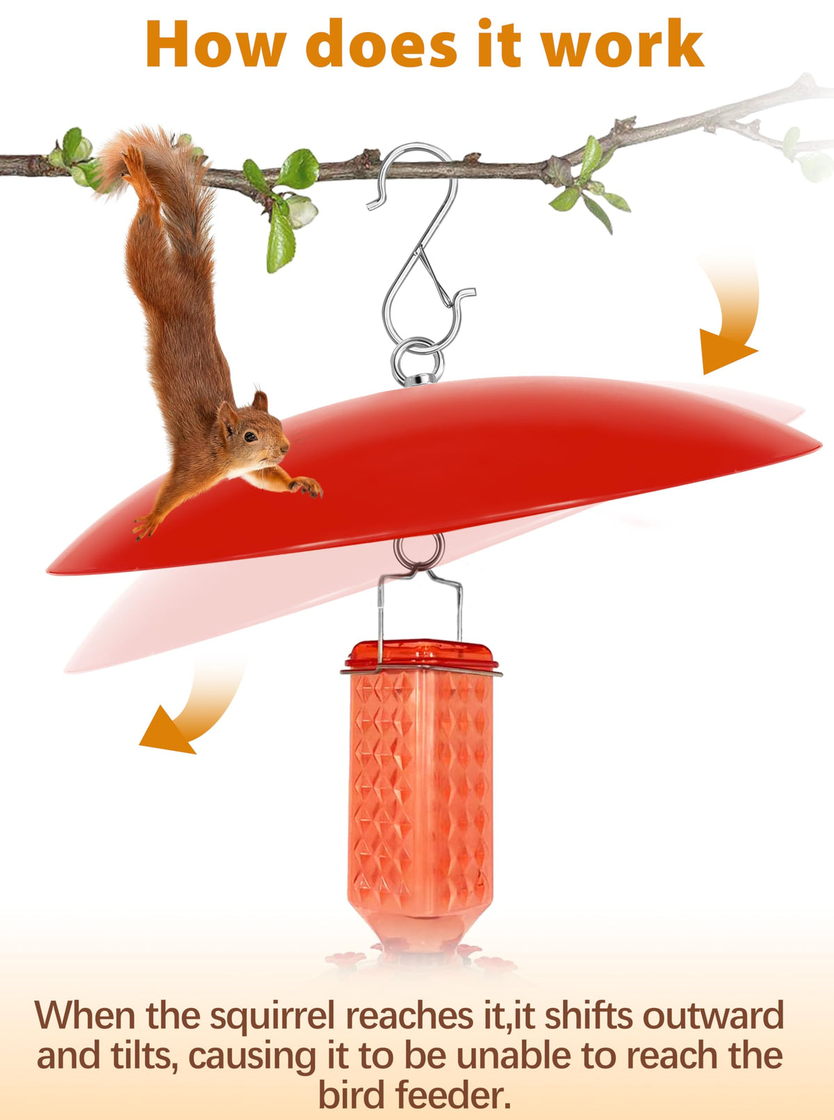 Andergi weather-resistant dome protector endures sun and snow for feeding.