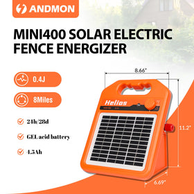 ANDMON MINI400 remote pasture use case with livestock fencing