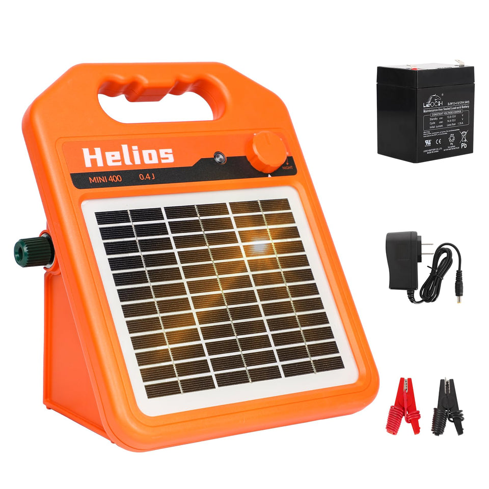 ANDMON MINI400 solar fence charger powers remote pastures up to 30 miles