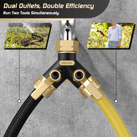 3/4 inch standard threads compatible with most hoses