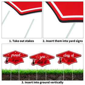Aneco 13-sign yard set creates bold front-yard presence.
