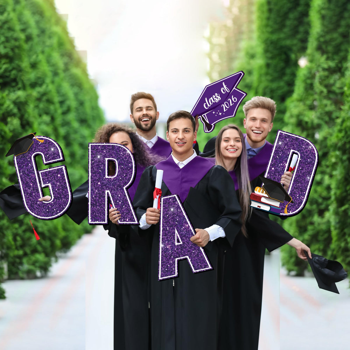 Aneco large 16x10 inch yard sign enhances party visibility and photo moments