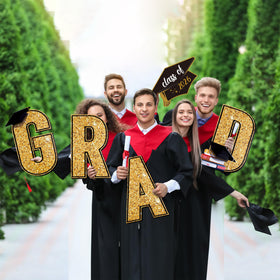 Aneco outdoor graduation decor creates festive atmosphere across seasons.