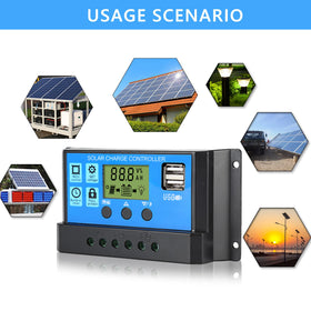 Anern 30A controller in use with 12V/24V system and timer
