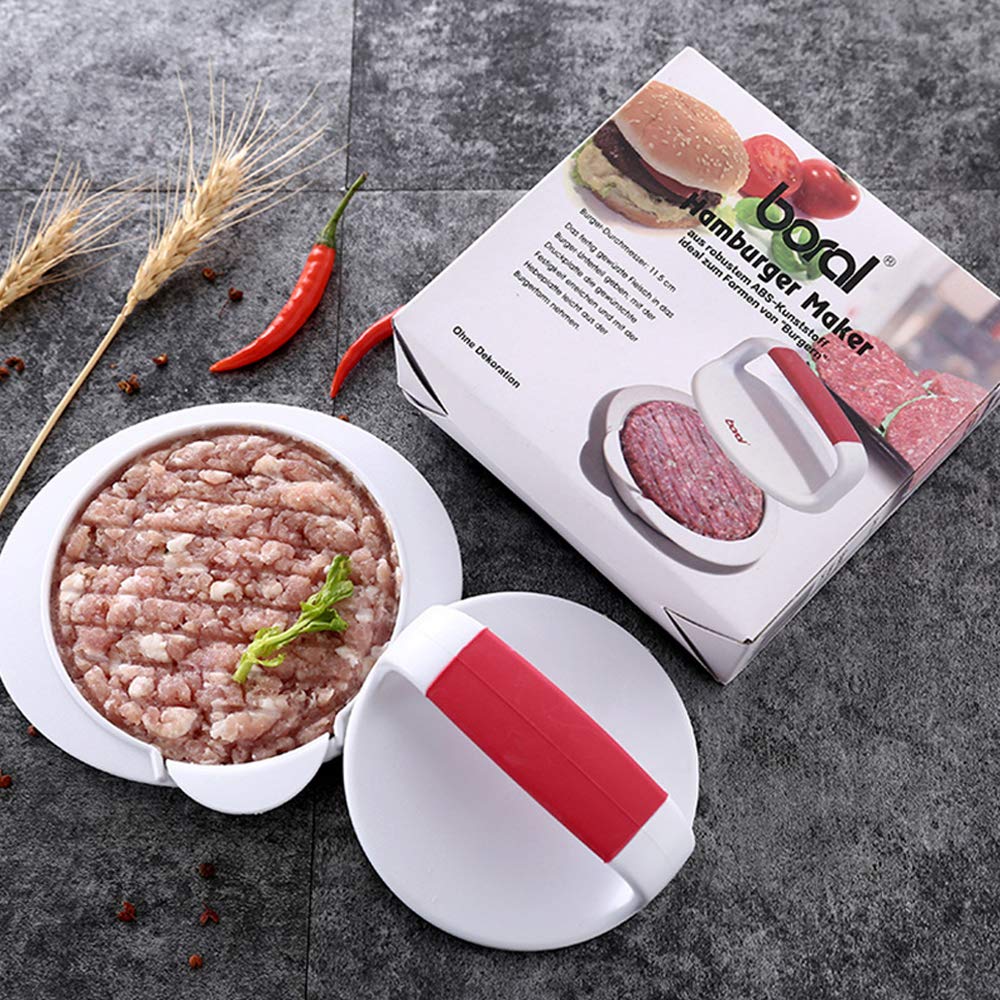 ANEUHS burger press detachable 3-piece design for easy use and cleaning