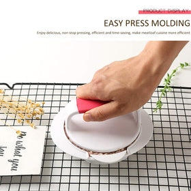 ANEUHS burger press pressure control handle shapes patties quickly and evenly
