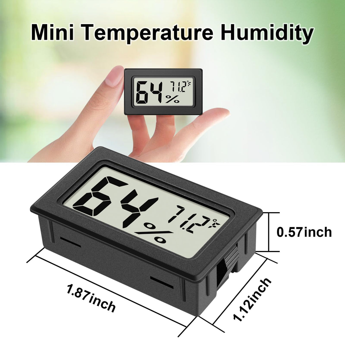 ANFBYOH built-in probe thermometer for precise indoor monitoring.