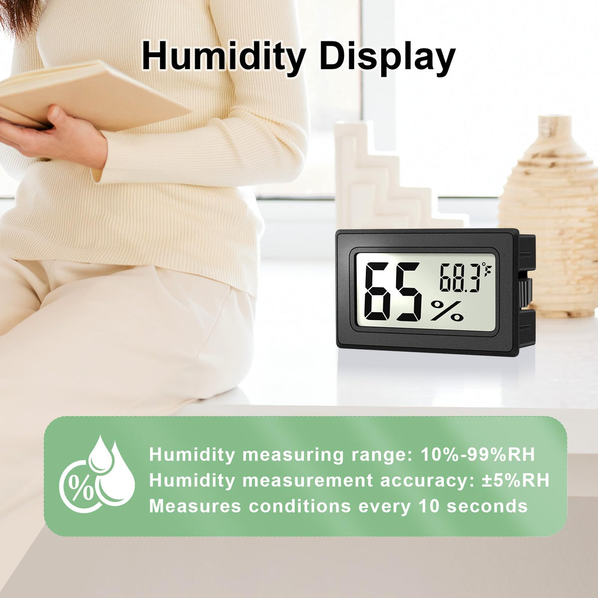ANFBYOH digital readings every 10 seconds keep you informed.