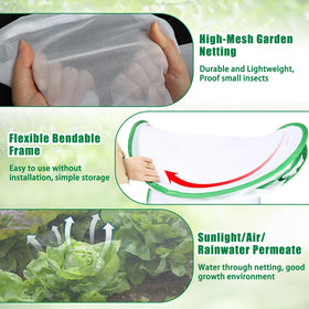 ANGAR netting folds to 14 inches for compact seasonal storage