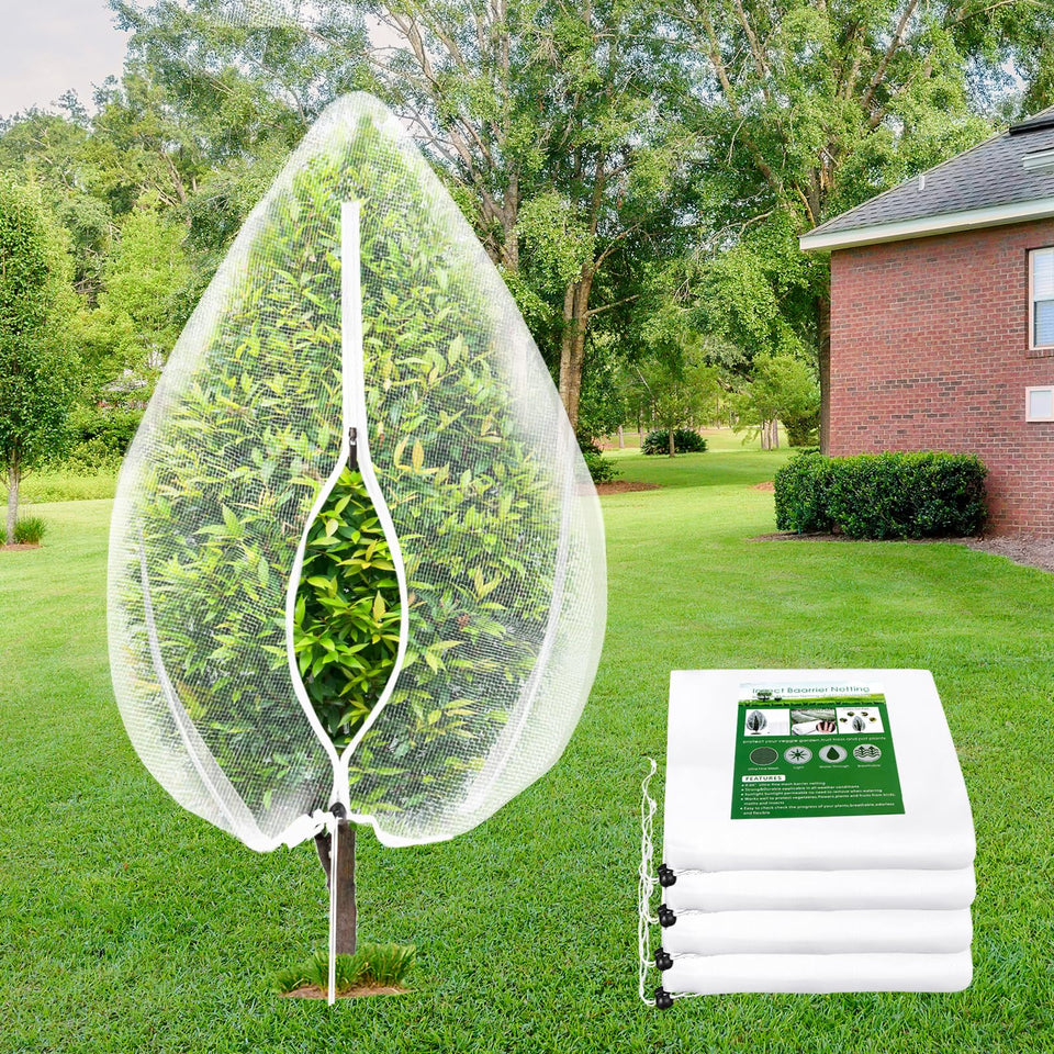 ANGAR fruit tree netting cover protecting a plant while allowing airflow