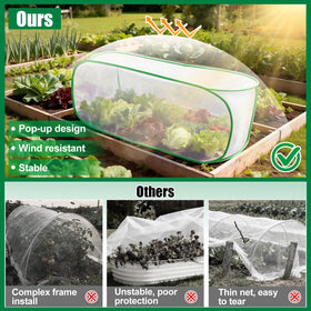 ANGAR HDPE garden netting is durable yet lightweight for easy handling