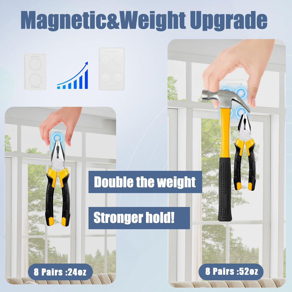 ANGAR 32pcs outdoor curtain weights set demonstrates heavier stability for larger curtains.