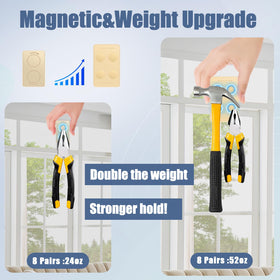 ANGAR heavy magnet closeup highlights upgraded weight distribution for outdoor fabrics
