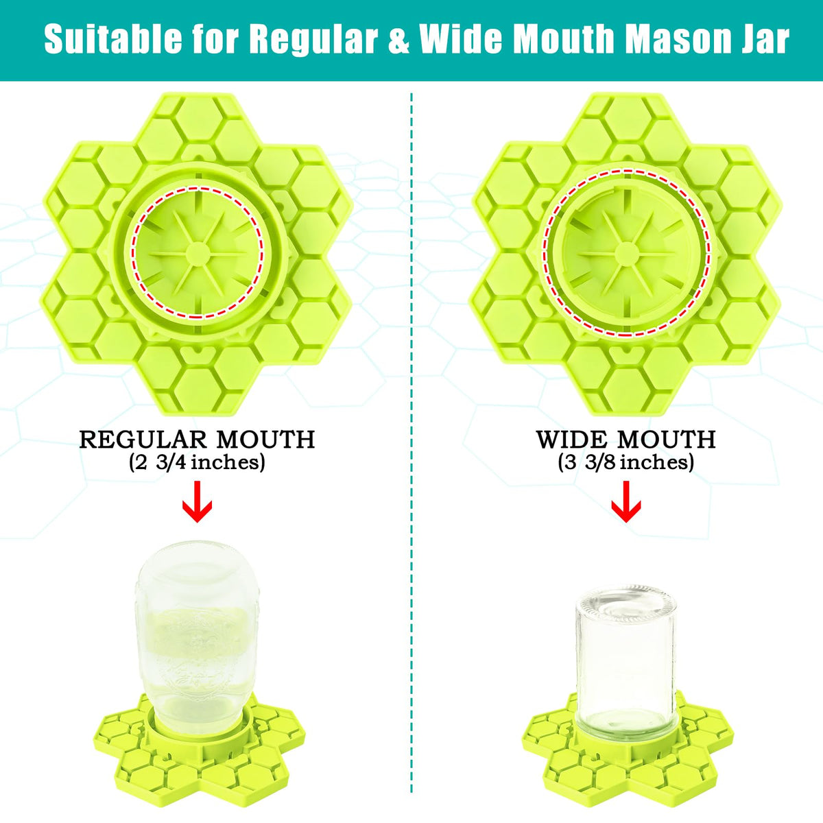 ANGAR silicone bee waterer shows hexagonal groove for stable resting platform.