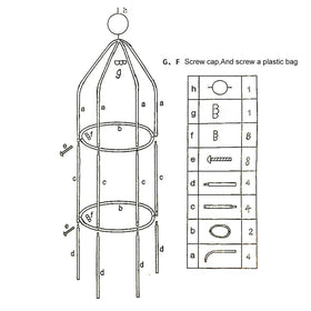 AngJi weather-resistant epoxy-coated trellis withstands outdoor conditions year-round.