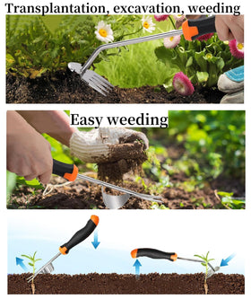 ANGKMA dual-purpose weed remover for digging and loosening soil.