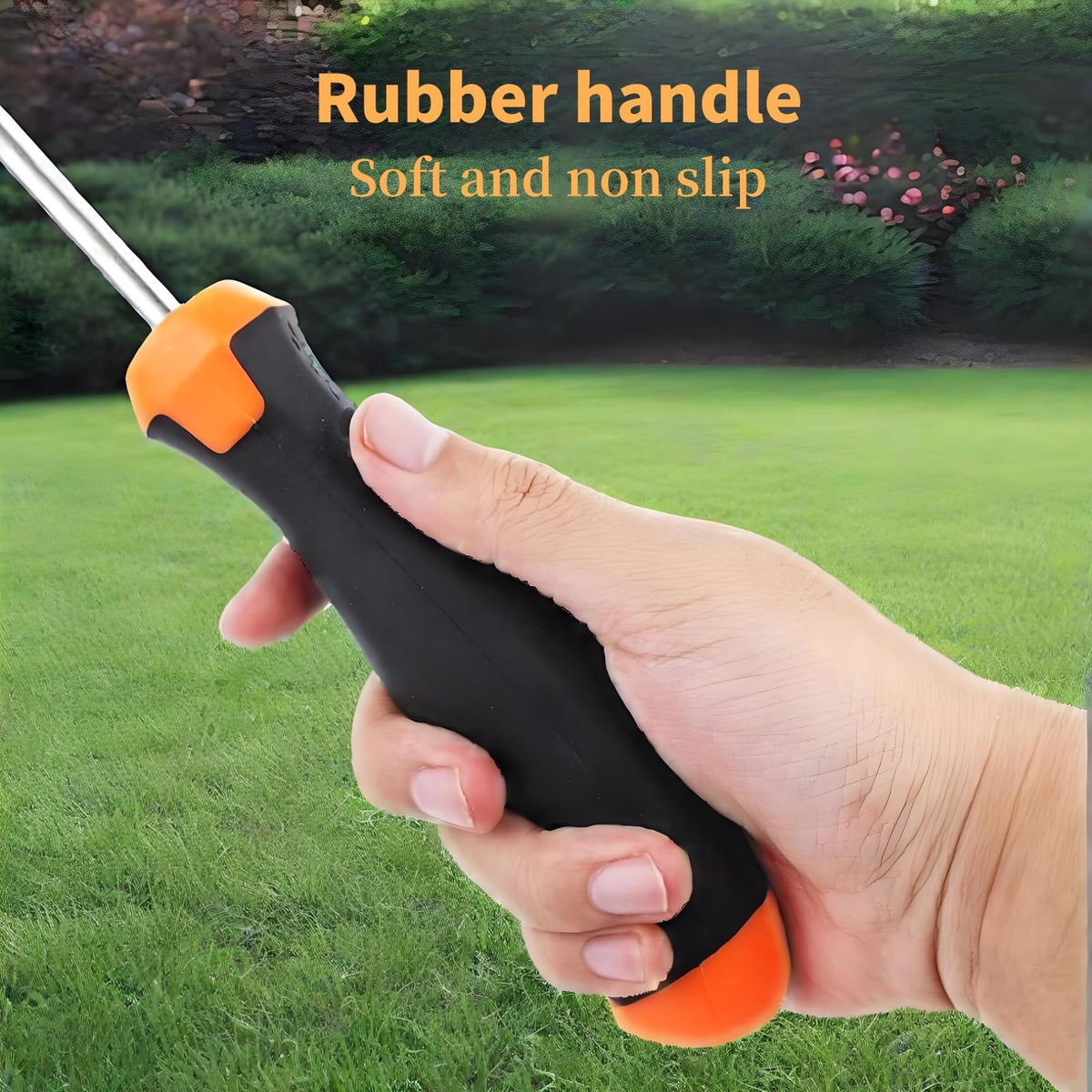 ANGKMA garden weeding tool at 14 inches for easy reach.