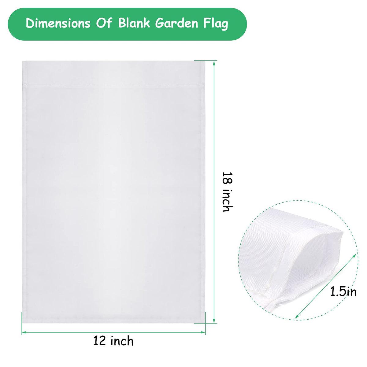 Anglecai polyester garden flag with soft touch and durable material for outdoor use.