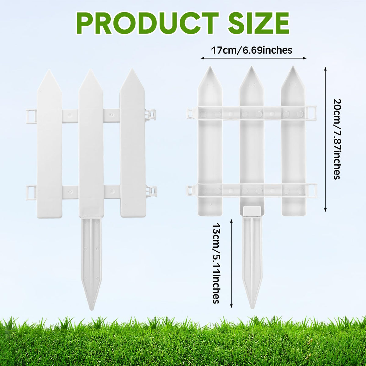 Anglechic fence insert 4-73 inch long for precise borders and easy customization