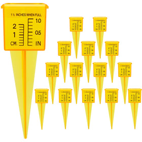 Anglekai 10-pack rain gauges with wide-mouth for easy collection
