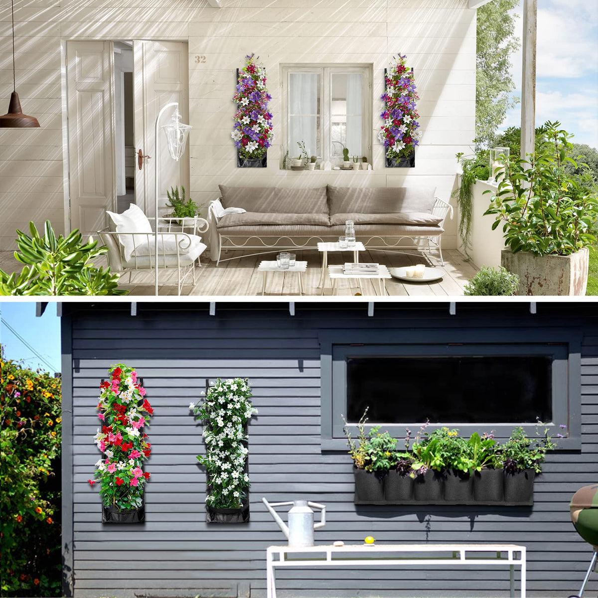 ANGTUO plant organizer hanger neatly displays small tools and accessories.
