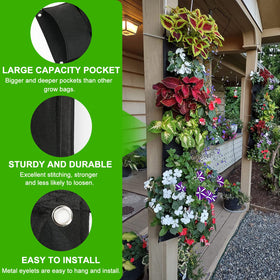 ANGTUO wall vertical garden planter demonstrates easy-hang design.