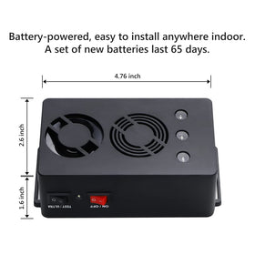 Angveirt ultrasonic pest deterrent with flashing lights deterring rodents