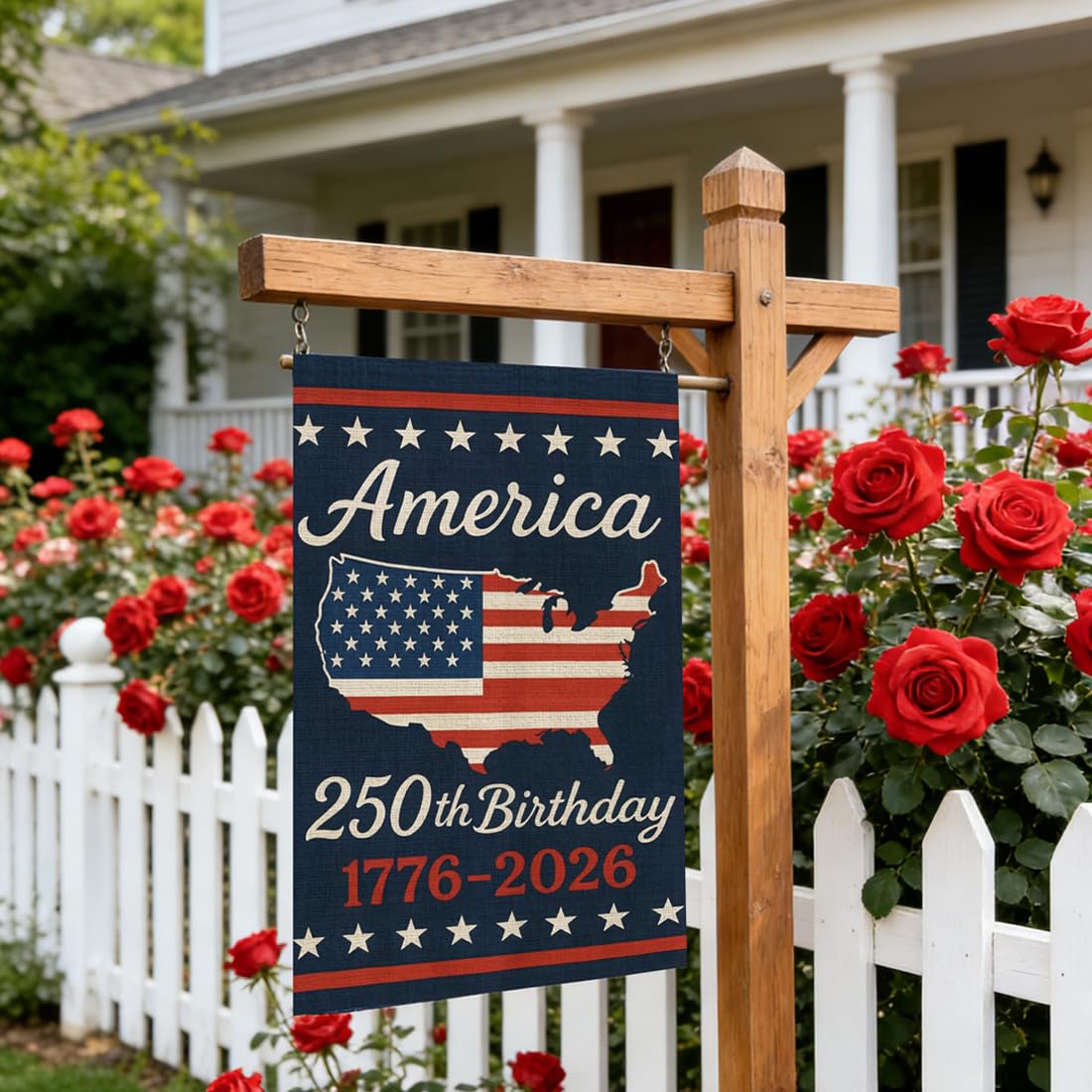 AnHdrFy garden flag with pole not included for easy setup