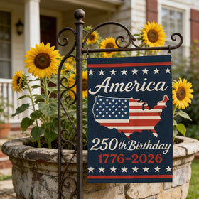 AnHdrFy patriotic holiday flag for Memorial Day and Veterans Day