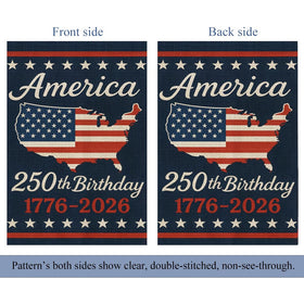 AnHdrFy 12x18 standard garden flag size fits most poles