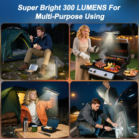 Anicooking portable design for camping, backyard, and night grilling