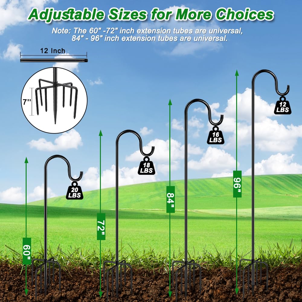 ANIDEER bird feeder stand sturdy for hanging feeders in the yard
