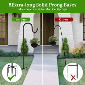 ANIDEER versatile yard hook blends with most garden styles.