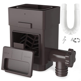 Anivia downspout diverter fits 2x3 to 3x4 inch downspouts for flexible installation.