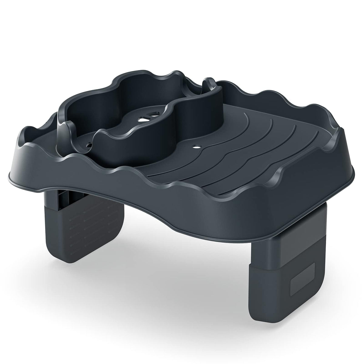 Anivia hot tub table tray clip-on attaches to inflatable spa edge for easy reach.