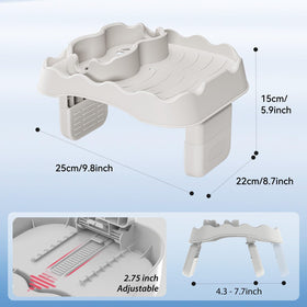 Anivia hot tub table tray drainage-holes prevent waterlogging around items.